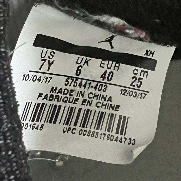 Nike Air Jordan 1 Retro High OG 575441-403 BG 'Game Royal' 2017  Youth Size 7Y - Picture 8 of 8